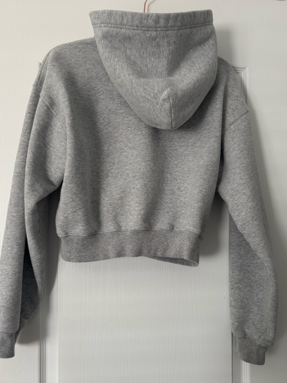 TNA Cozy Fleece Boyfriend Pullover - Heather Gray - Picture 8 of 9